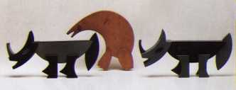 [bear and rhino toys by Fortunato Depero]